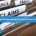 Header image for freight broker insurance cost article.