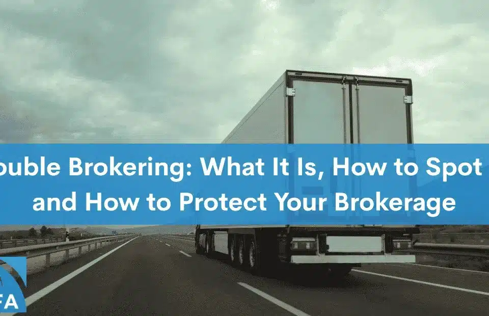 A featured image for an article about double brokering